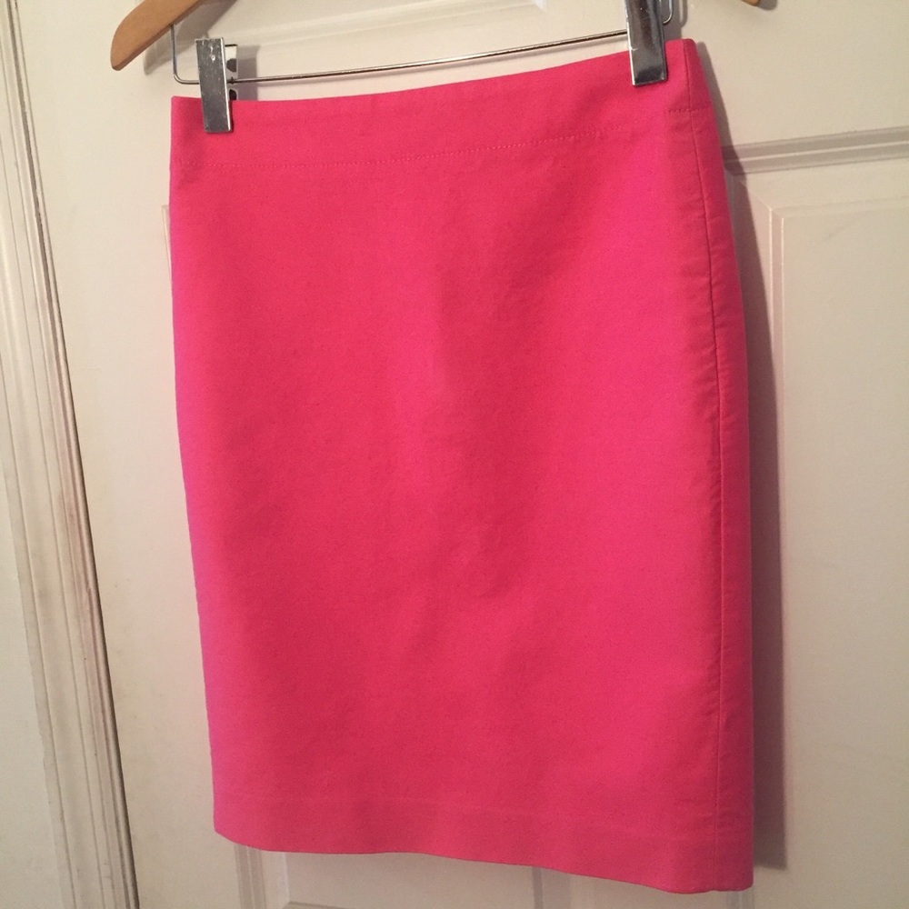 J. Crew Hot Pink No. 2 Pencil Skirt